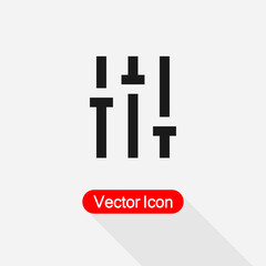 Filter Icon, Settings Icon Vector Illustration Eps10
