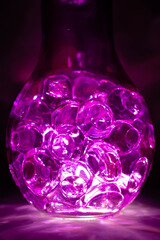 Gel Balls inside Purple Bottle