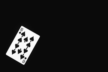 トランプ　スペード　10　素材