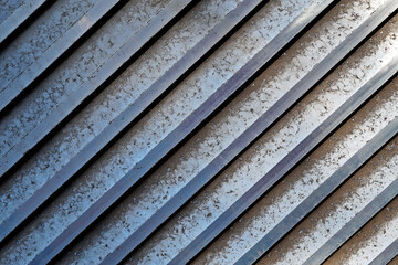 Dirty striped metallic surface