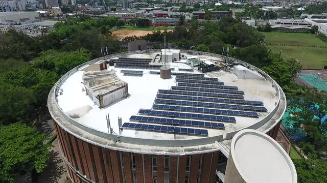 vista panoramica, paneles solares, energia sustentable, concepto energia limpia, paneles fotovoltaica 4k