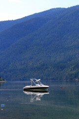 boat on the lake