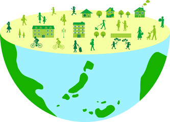 地球上　人々のライフスタイル