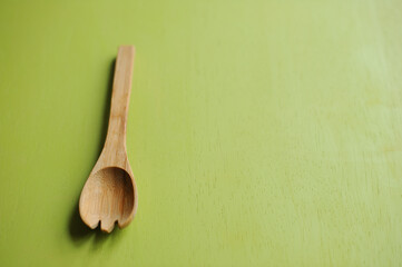 木製スプーン　背景素材
