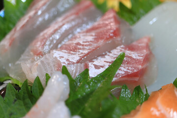 新鮮な刺身盛り合わせ