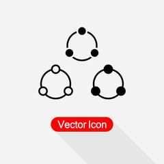 Network Icon, Connection Icon Vector Illustration Eps10