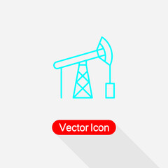 Fototapeta na wymiar Oil Pump Icon, Oil Pump Logo Vector Illustration Eps10