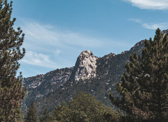 mountain landscape with blue sky