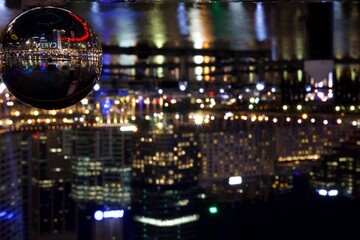 night view of the city