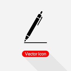 Pen Icon, Pencil Icon Vector Illustration Eps10