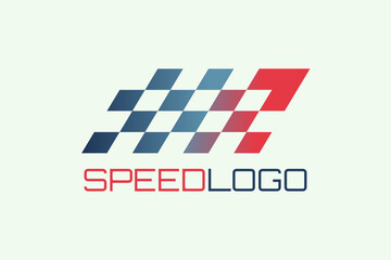 Vector logo squares pattern with "R" or "A" initial, Usable for racing and athletic logos. Can also be used for the logo of transportation and delivery services