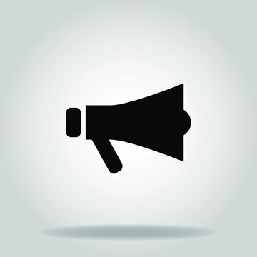 megaphone icon or logo in  glyph
