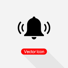 Ringing Bell Icon, Notification Icon Vector Illustration Eps10