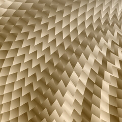 A Gold Color Metallic Jagged Pattern Design