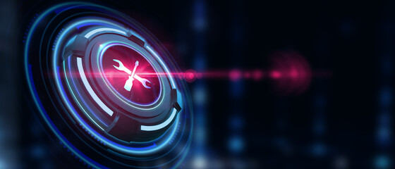 Business, Technology, Internet and network concept. Technical support customer service.