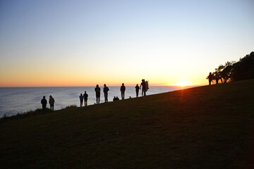 Sunrise at Pat Morton lookout. Lennox Head, Australia