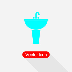 Washbasin Icon Vector Illustration Eps10