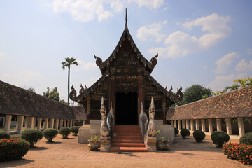 Naklejka premium temple in Chiang Mai Thailand