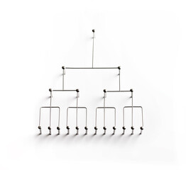 Hierarchy, command chain, company / organization structure or layer and grouping concept image. Top...