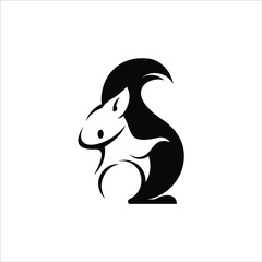 Squirrel Logo Animal Vector Design Template