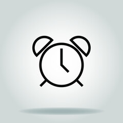 time icon or logo in  outline
