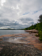 Beautiful lake shore