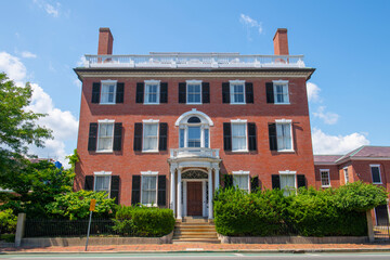 Andrew Safford House with Federal style at 13 Washington Square West in Historic city center of...