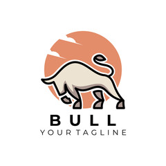 Fototapeta premium Bull logo design