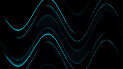 Glowing blurred light stripes in motion over on abstract background. Blue rays. Led Light. Future tech. Shine dynamic scene. Neon flare. Magic moving fast lines. Glowing wallpaper.