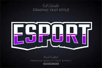 Esport Game Text Style Effect