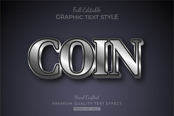 Silver Metallic Text Style Effect