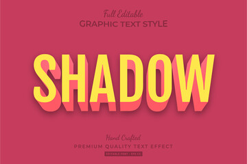 Shadow 3d Text Style Effect