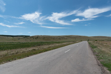 road in the countryside