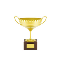 Golden award isolated on white background