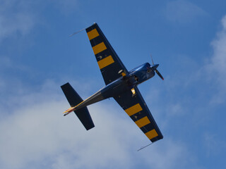 Pilot performances of Yak piston aircraft at the air show