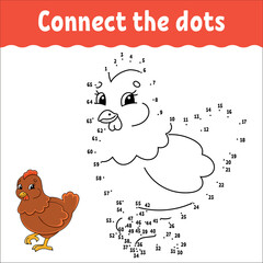 Dot to dot game. Draw a line. For kids. Activity worksheet. Coloring book. With answer. Cartoon character.