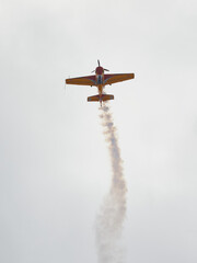 Pilot performances of Yak piston aircraft at the air show