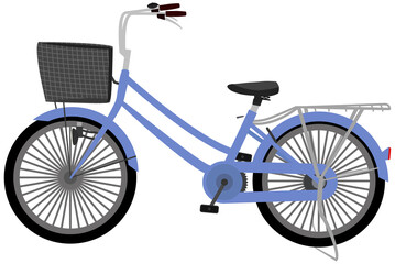 可愛いくてシンプルな自転車のイラスト