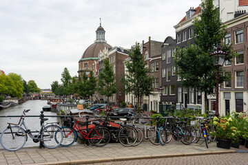 Naklejka na ściany i meble Amsterdam Holland Niederlande Gouda Grachten