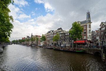 Obraz premium Amsterdam Holland Niederlande Gouda Grachten