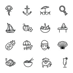 Thailand Symbols Icons Pack 