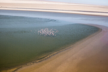 Namibian desert aerial view