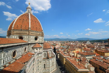 Fototapeta na wymiar イタリア　フィレンツェの大聖堂　ドゥオーモ