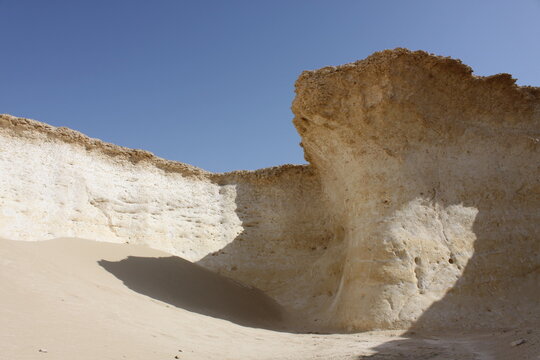rock formation at the Arabian Desert 