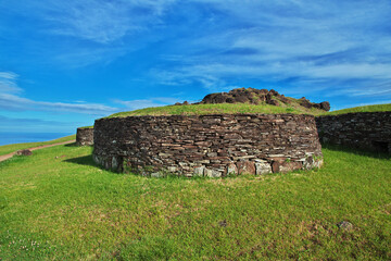 Rano Kau volcano in Rapa Nui, Easter Island, Chile