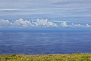 Rapa Nui. The view on Pacific ocean on Easter Island, Chile