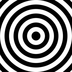 Schwarz weiße Kreise als Zielscheibe und Hintergrund