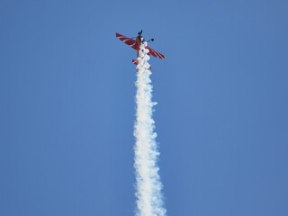 Pilot performances of Yak piston aircraft at the air show