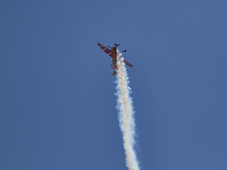 Pilot performances of Yak piston aircraft at the air show