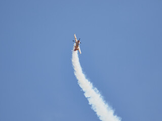 Pilot performances of Yak piston aircraft at the air show